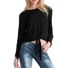 ladies long sleeve crop womens tops blouses 2018