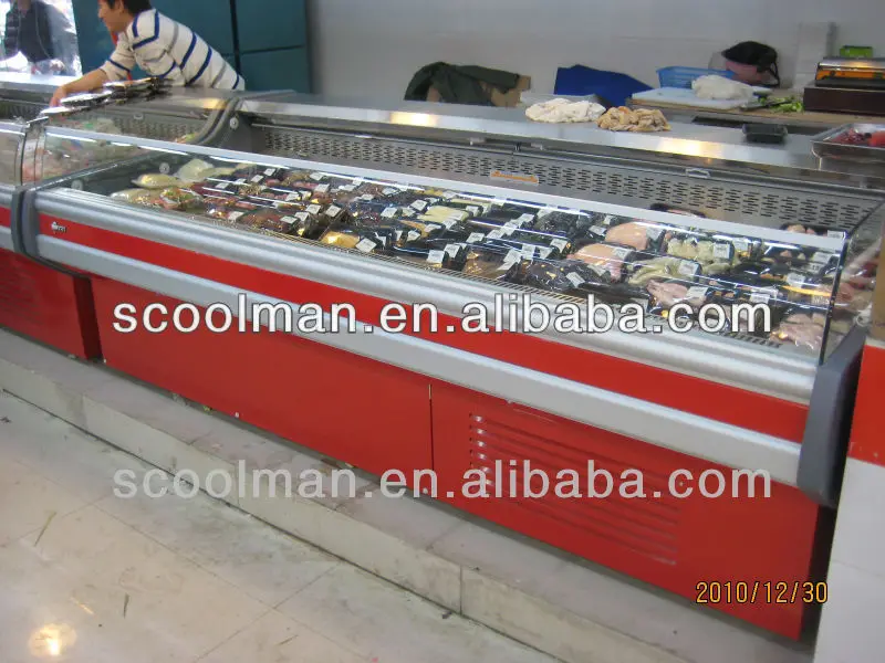 fresh meat refrigerator showcase/open display cooler