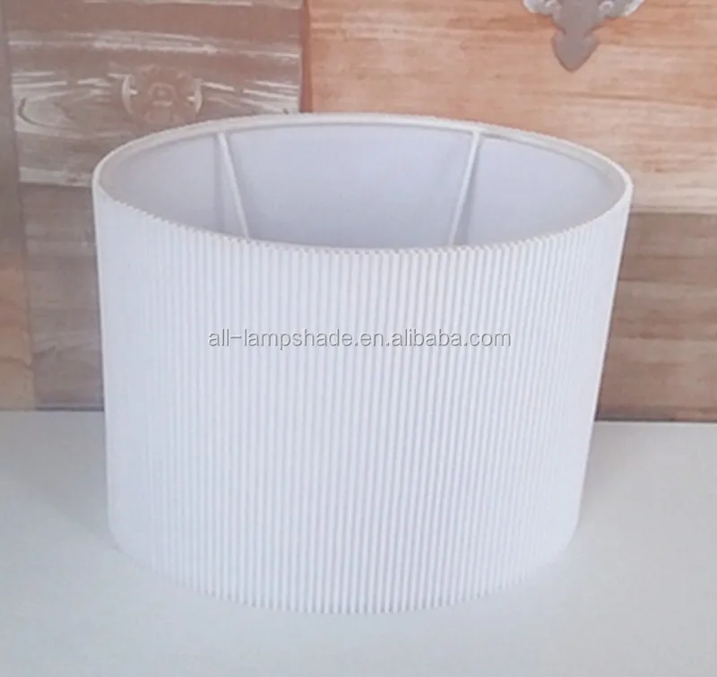 Cubo y forma ovalada pequeña pantalla de tela plisada material ...