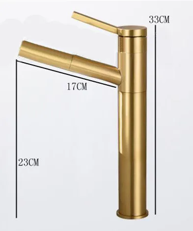 Bathroom Basin Gold Copper Faucets Mixers Taps