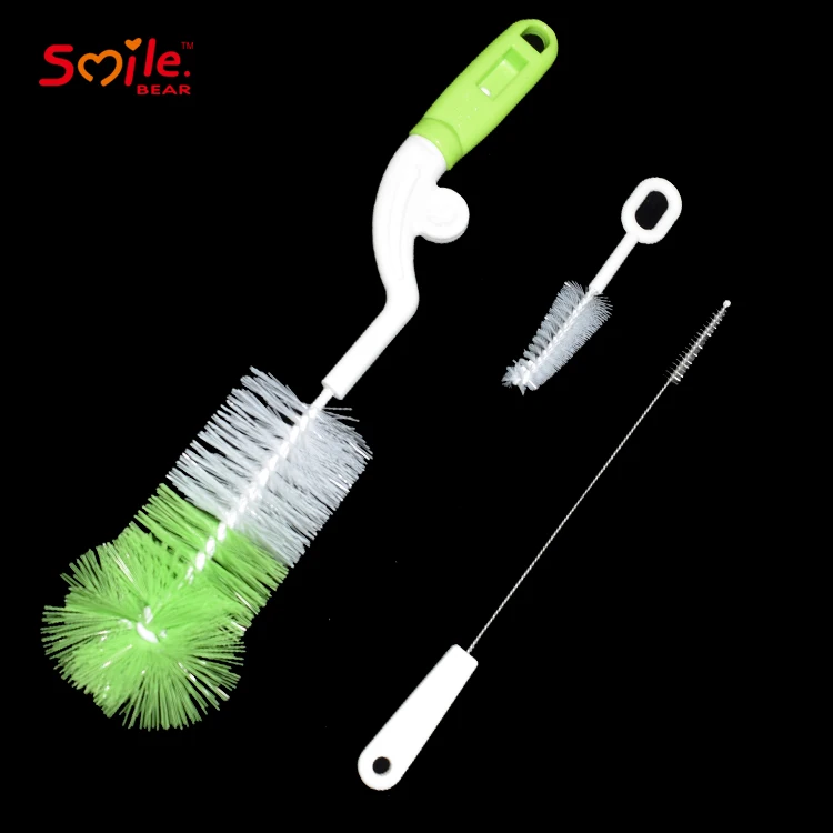 SGS Approved Rotating Nylon Plastic Baby Cleaning Bottle Nipple Brush Set, In stock/customized
SGS Approved Rotating Nylon Plastic Baby Cleaning Bottle Nipple Brush Set, In stock/customized