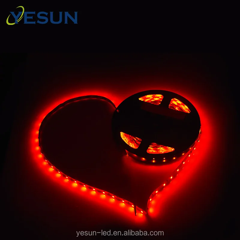 Shenzhen factory 3 years warranty single Red color DC 12V smd 3528 led strip