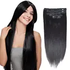 High quality 100% brazilian remy hair 30 inch human hair extensions clip in