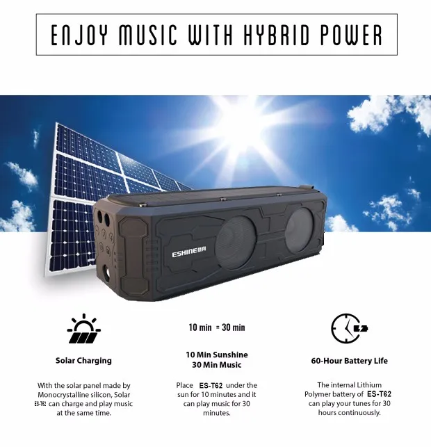 High Quality Water Dancing Solar Led Bluetooth Speaker - ANKUX.COM