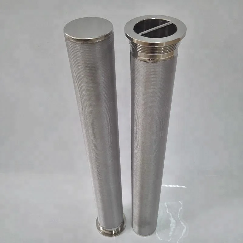 Sintered metal wire mesh candle filter