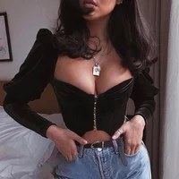 Ins hot selling autumn girl sexy crop top 2019 new arrival full sleeve plain top for seller
Ins hot selling autumn girl sexy crop top 2019 new arrival full sleeve plain top for seller