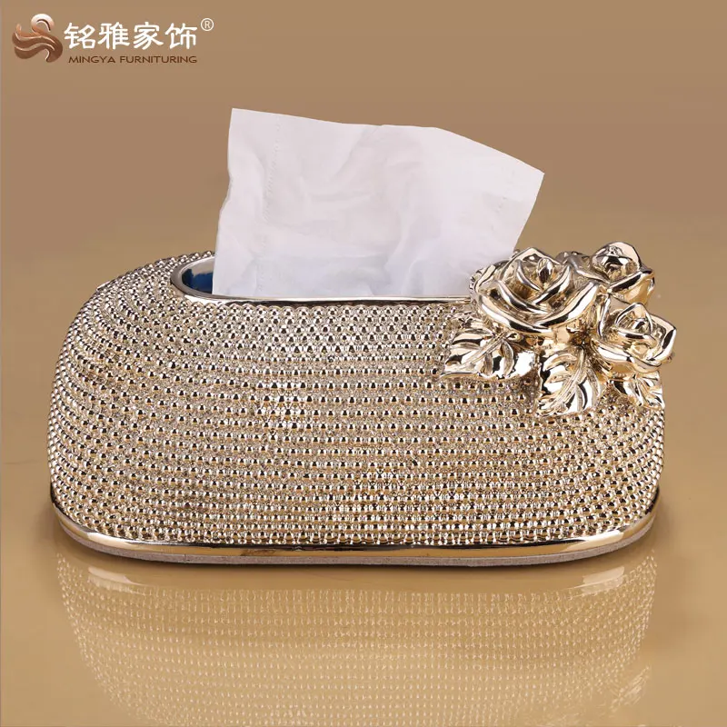 Table accessories polyresin material tissue paper box for home decor, Rose gold/silver or customized colors
Table accessories polyresin material tissue paper box for home decor, Rose gold/silver or customized colors