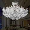 China Manufactures LED Special Candle Chandelier Lighting Modern Tiffany Crystal Large Chandeliers Luxury Transparent K9 Crystal