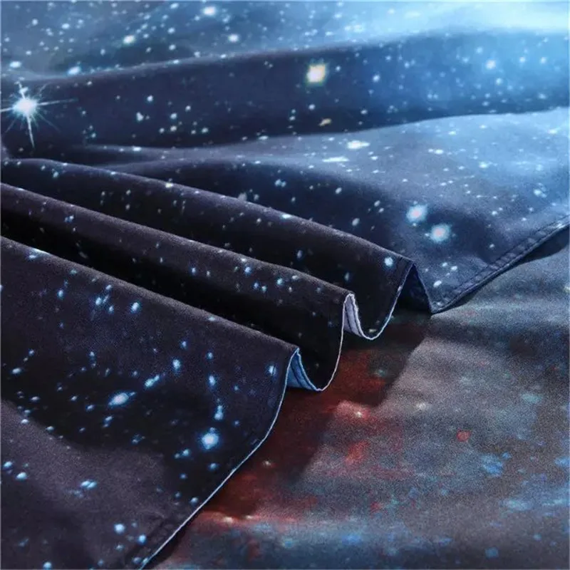 2016New fashion 3DGalay Bedding Sets Twin/Queen Size Universe Outer Space Themed Bedspread Bed Linen Bed Sheets Duvet Cover Set