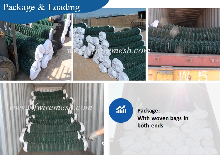 High Quality hot dipped galvanized diamond wire mesh used chain link fence for sale factory price(Guangzhou Factory) 