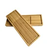 Japanese style dry tea bamboo household Kung Fu tea set storage wooden tray