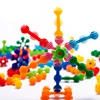 Popular Easy Construction Blocks Kids Plastic Small Children Snowflake Building Blocks Toy for Sales