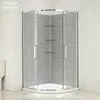 American style simple installation double sliding door shower room bath cubicle
