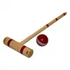 Wooden Custom Croquet Set Rules Kit Cricket Games Croquet game set equipment