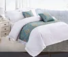 Customized single double queen king cotton white plain sateen 40S 60S hotel bedding set duvet cover flat sheet set from Nantong