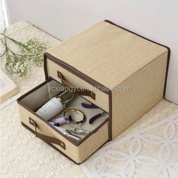 folding chest of drawers, wooden sewing box fabric boxes for clothes,drawer closet