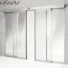 Caesar high quality residential hotel supermarket bank ES200 glass automatic sliding door with sensor
