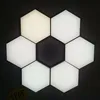 High quality DIY hexagon shape wall mounted puzzle led panel light fire resistant PC 12W best price factory selling