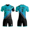 M-W Sports Customize Slim Fit V Collar Football Shirts Wholesale Sublimation Full Set Soccer Kits