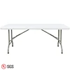 White Plastic Foldable Folding Outdoor Plastic Rectangle Dining Table