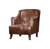 2017 high quality retro ,vintage leisure Italian Leather chair for living room