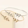 Wholesale Silver Gold Metal Leaf Bracelet Copper Bracelets /Women Gold Bracelet