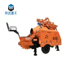 self loading small concrete mixer with pump, lightweight concrete pump