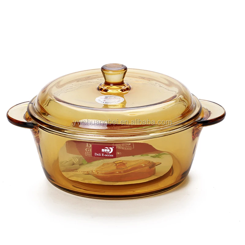 Wholesale heat resistant amber glass pot kettle steamer for household, Clear and amber
Wholesale heat resistant amber glass pot kettle steamer for household, Clear and amber
