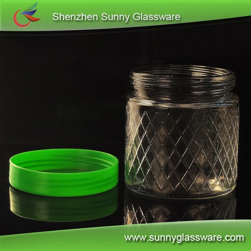 food grade Kitchen Airtight Storage glass cookie jar