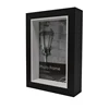 3D Black Deep Solid Wood Shadow Box Frame With Art Black Photo For Home Decor