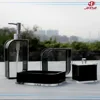 Acrylic elegant clear plastic Acrylic 4 piece bathroom accessories Sets for hotel and home