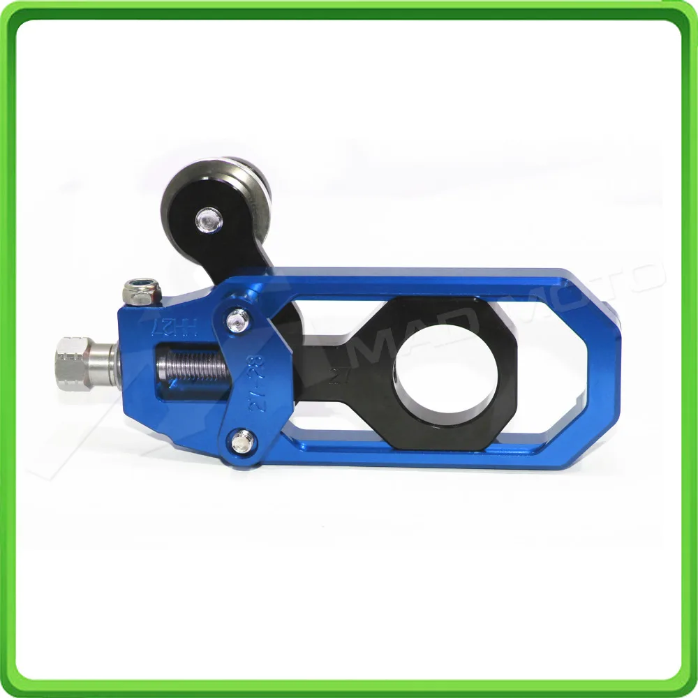 Motorcycle Chain Tensioner Adjuster with bobbins kit for Yamaha FZ1 2006 2007 2008 2009 2010 2011 2012 2013 2014 2015 Blue&Black (7)