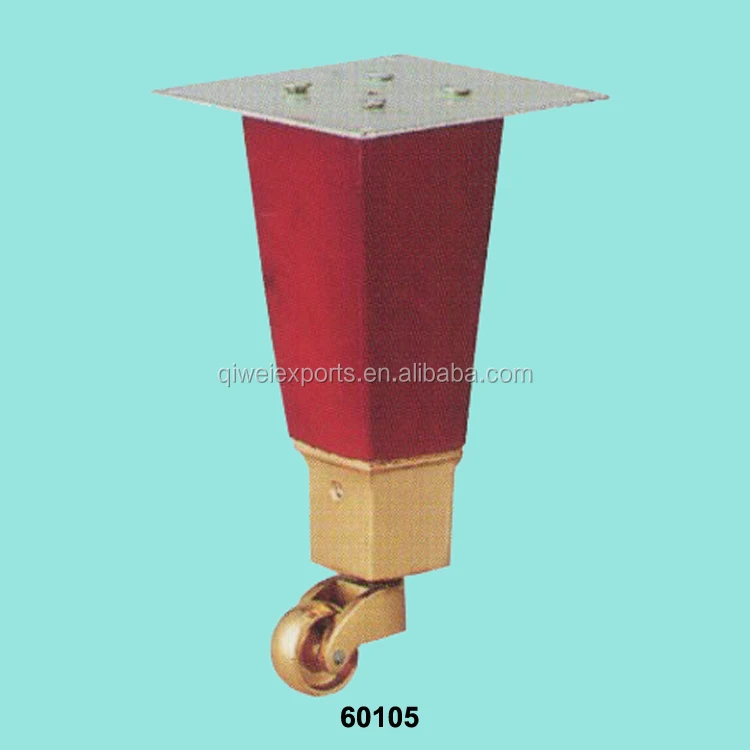60105 furniture leg with brass wheel.jpg