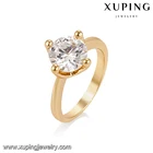 14895 xuping baby gold plated o ring with a stone