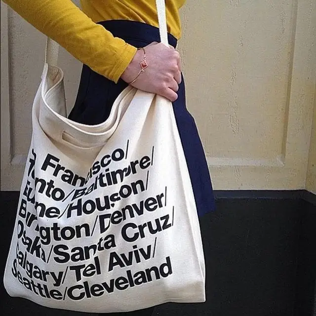 American city letters canvas handbag shopping bag shoulder messenger bag