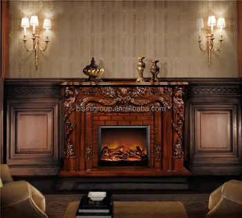 Decorartive Fireplace Classic Tv Stands Style Wooden Electric