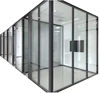 Aluminium frame wall glass partition soundproof glass office partition based client' s design