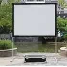 New design large portable cinema equipment outdoor aluminium quick folding alloy frame fast fold projection screen