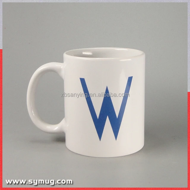 high-polished 11oz plain white ceramic mug wholesale