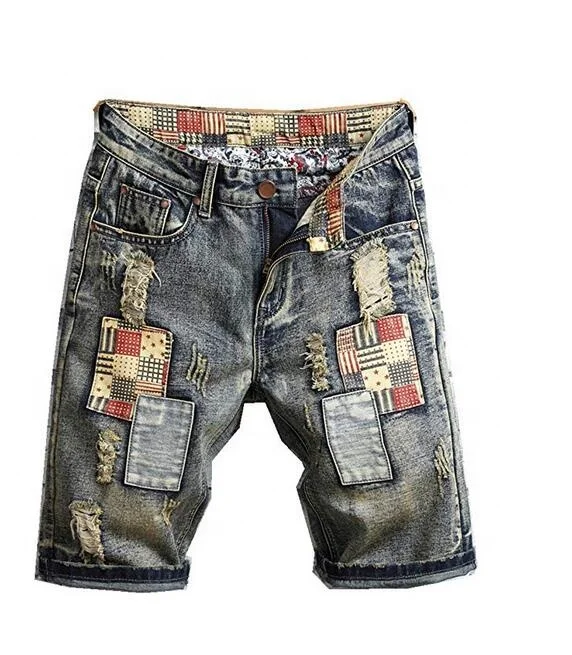 Men's Casual Denim Ripped Mid Waist Distressed Jeans Shorts Hole Cut-Off Short Dark Blue
Men's Casual Denim Ripped Mid Waist Distressed Jeans Shorts Hole Cut-Off Short Dark Blue