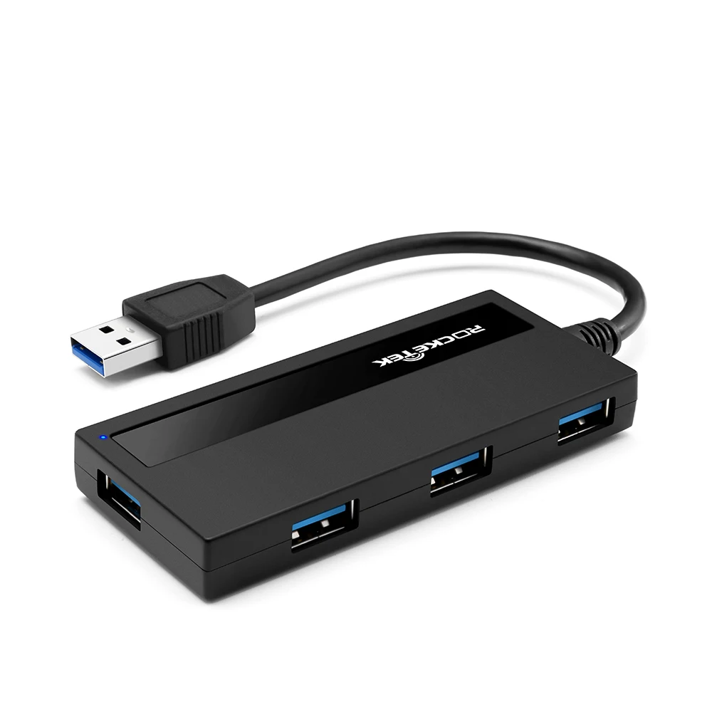 Shen zhen factory Ultra Slim Portable 4 USB 3.0 data hub splitter for PC