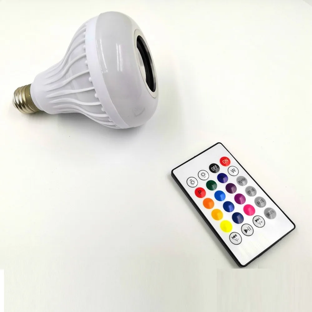 Intelligent color changeable LED bulb speaker , with remote controller - ANKUX.COM