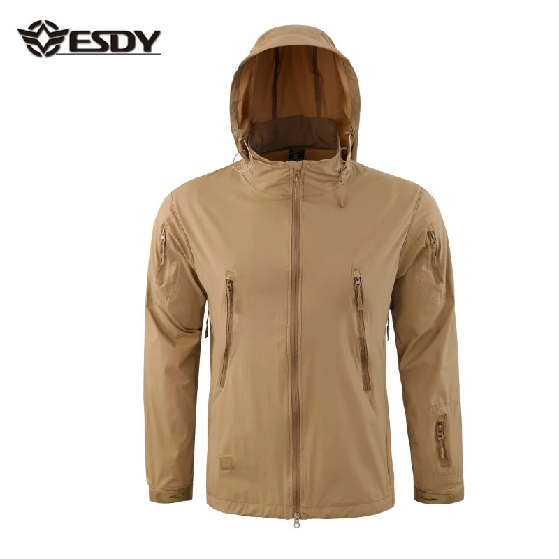 4 Colors Newest Softshell Waterproof Thin Jacket Outdoor Hoodie Jacket, Tan,green,black,gray
4 Colors Newest Softshell Waterproof Thin Jacket Outdoor Hoodie Jacket, Tan,green,black,gray
