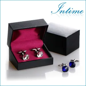 new romantic purple color cufflink gift box