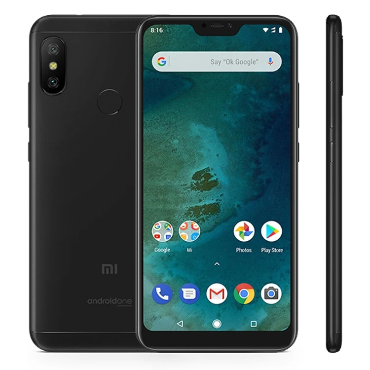 

Xiaomi Mi A2 Lite Mobile Phone, 3GB+32GB Global Official Version AI Dual Back Cameras Fingerprint Identification Dual SIM(Black)