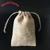 Wholesale drawstring burlap gunny coffee bean sacks jute packaging bags