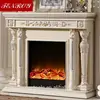 Double Roman column shape the marble fireplace with great price