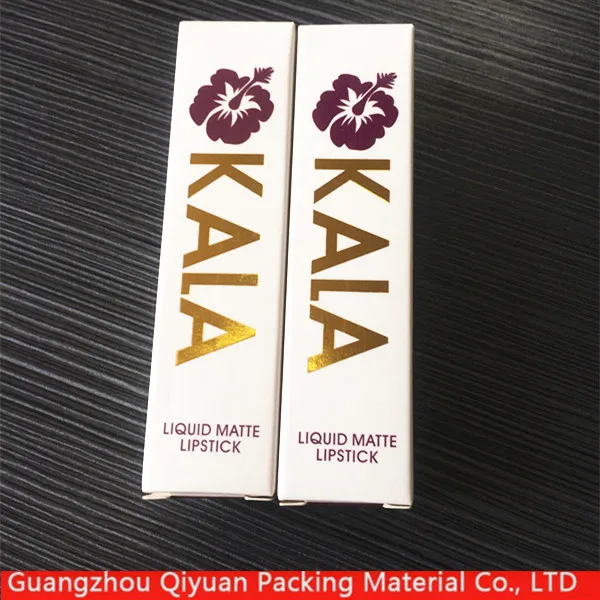 custom cosmetic fancy foldable colorful printed pink lipstick
