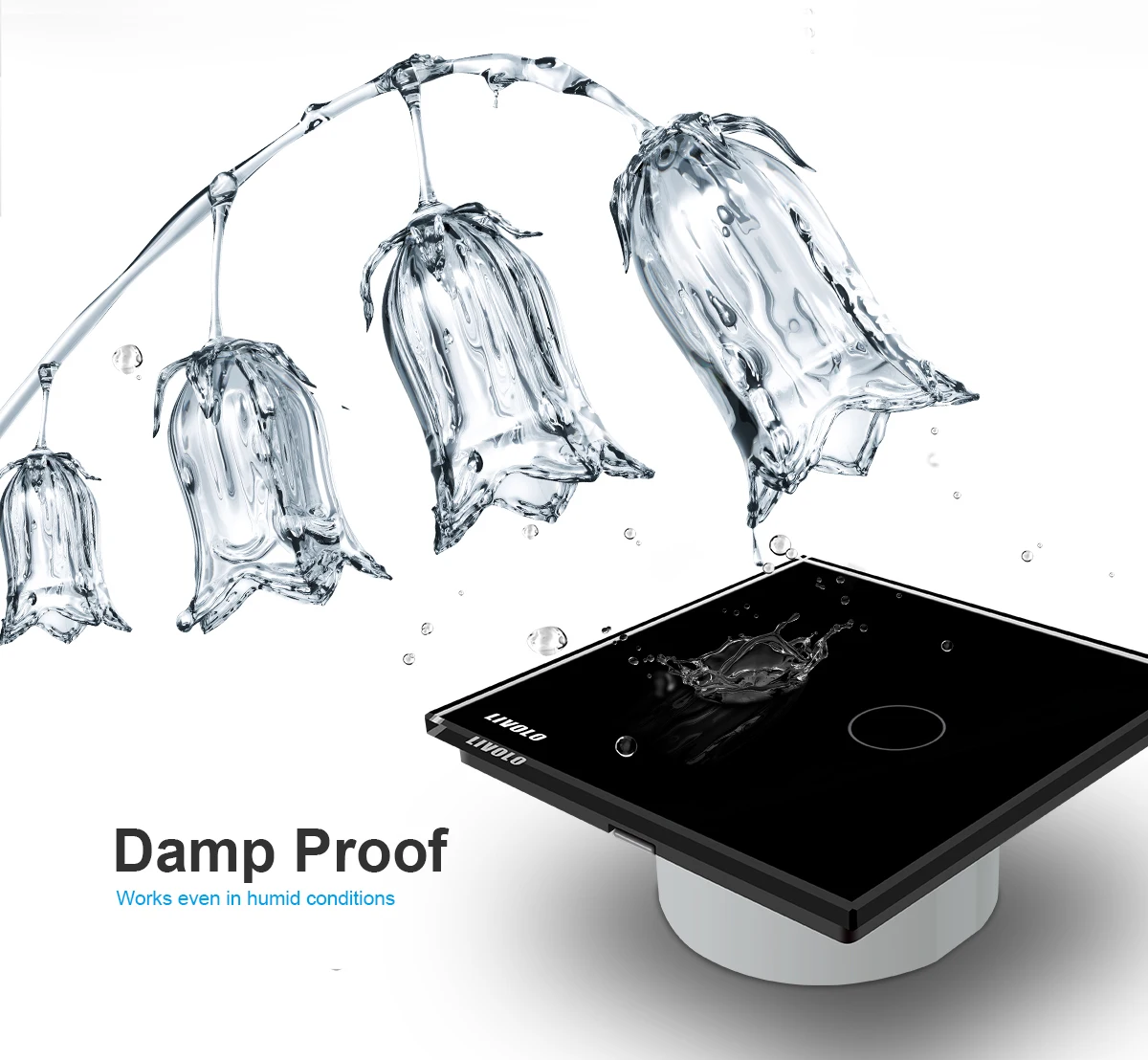 Livolo wall wifi light smart home for mobilephone zigbee touch switch - ANKUX.COM