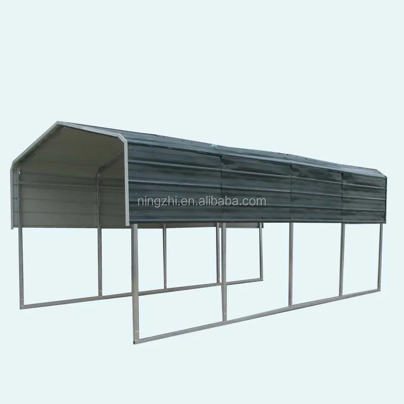 Metal Building Open Carport Pitched Roof Cover Buy Canopy
